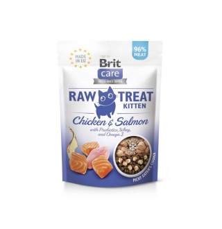 Ласощі для кошенят Brit Raw Treat Kitten 40 г - курка та лосось