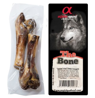 Ласощі для собак Alpha Spirit Ham Bones Two Half, 15 см / 2 шт