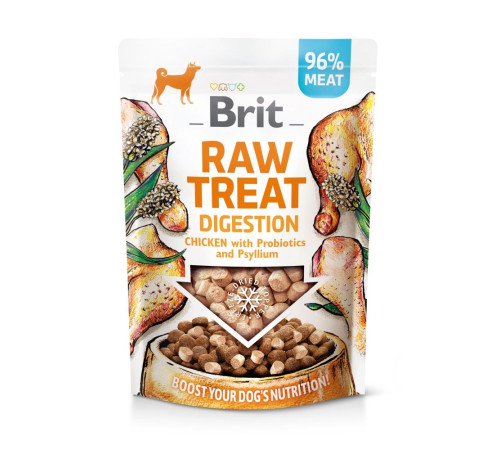 Ласощі для собак Brit Raw Treat Digestion Freeze-dried 40 г - курка