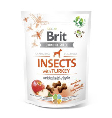 Ласощі для собак Brit Care Dog Crunchy Cracker 200 г - комахи, індичка та яблуко