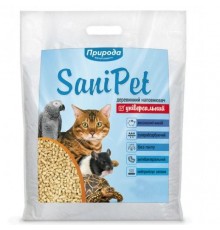 Наповнювач туалету для котів Sani Pet «Універсальний» 10 кг (деревинний)