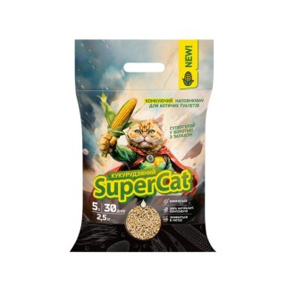 Наповнювач для котячого туалету Collar SuperCat 2,5 кг - кукурудзяний