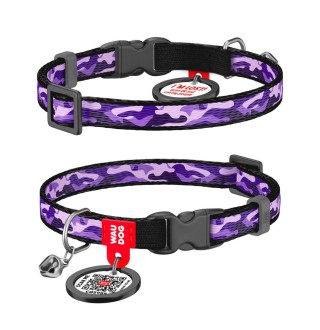 Нашийник для собак COLLAR WOUDOG Нейлон ХS - фіолетовий