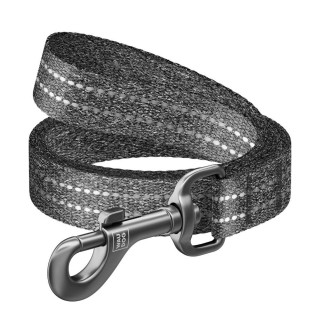 Повідець для собак COLLAR WAUDOG Світловідбиваючий S - сірий