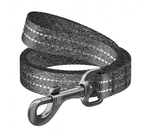 Повідець для собак COLLAR WAUDOG Світловідбиваючий S - сірий