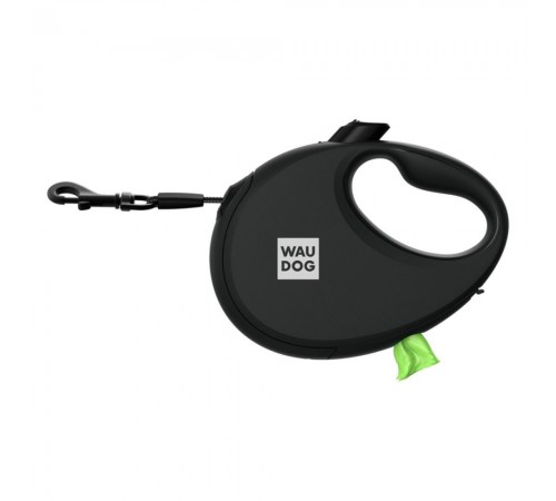 Повідець-рулетка Collar WAUDOG R-leash S 3 м / 12 кг - чорний