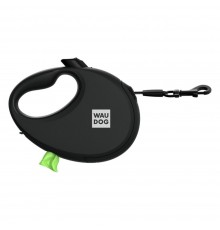 Повідець-рулетка Collar WAUDOG R-leash S 3 м / 12 кг - чорний