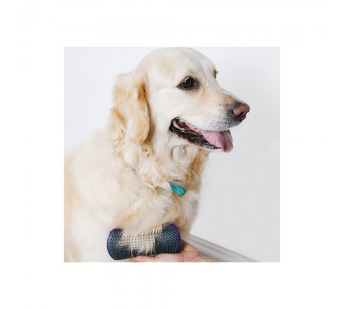 Щітка для собак Pet Teezer De-shedding and Grooming - фіолетово-сірий