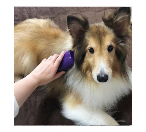 Щітка для собак Pet Teezer De-shedding and Grooming - фіолетово-сірий