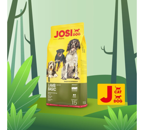 Сухий корм для собак Josera JosiDog Lamb Basic Adult 15 кг - ягня