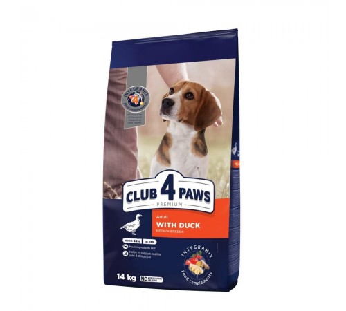 Сухий корм для собак Club 4 Paws Premium 14 кг - качка