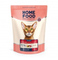 Сухий корм для котів Home Food Adult Hypoallergenic Grain-Free 400 г - качине філе та груша