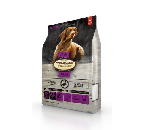 Сухий корм Oven-Baked Tradition Dog Grain Free 2,27 кг - качка