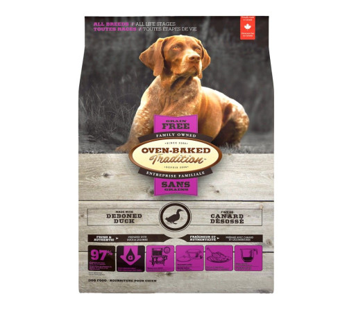 Сухий корм Oven-Baked Tradition Dog Grain Free 2,27 кг - качка