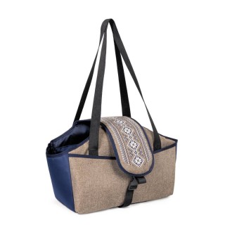 Сумка-переноска для собак та котів Pet Fashion «Linen» 38 х 32 х 22 см