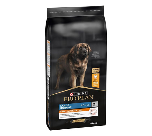 Сухий корм для собак Purina Pro Plan Large Robust Adult 14кг - домашня птиця