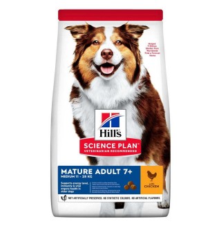 Сухий корм для собак Hill’s Science Plan Mature Adult 7+ Medium Breed 14 кг - курка