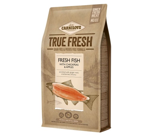 Сухий корм для дорослих собак усіх порід Carnilove True Fresh FISH for Adult dogs 4 кг (риба)