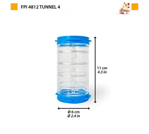 Тунель для гризунів Ferplast «Fpi 4812 Tunnel 4» 11 см / d = 6 см