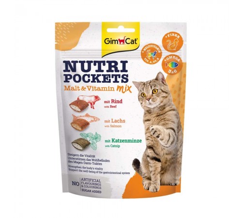Вітамінні ласощі для котів GimCat Nutri Pockets Мультивітамін мікс 150 г