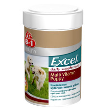 8in1 Vitality Excel Puppy Multi Vitamin - вітамінний комплекс для цуценят і молодих собак, 100таб