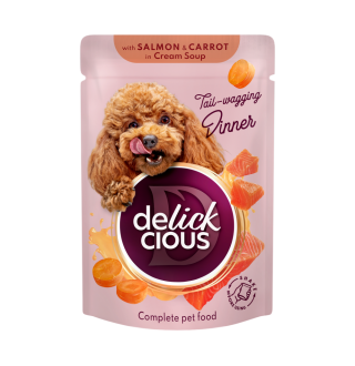 Суп для собак Delickcious 85 г - лосось та морква
