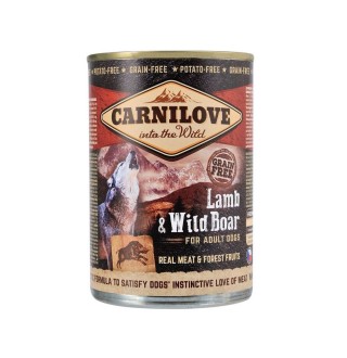 Вологий корм для собак Carnilove Adult 400 г - ягня та кабан