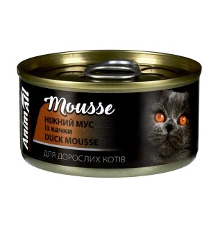 Вологий корм для котів AnimAll Adult 80 г - качка