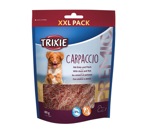 Ласощі для собак Trixie PREMIO Carpaccio 80 г (качка та риба)