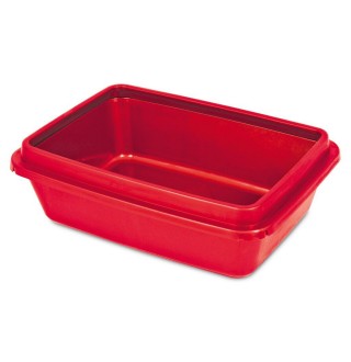 Туалет для котів Природа з бортиком «Маркіз» 31,5 x 42,5 x 13 см (пластик, кольори в асортименті)