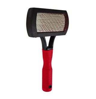 Щітка-пуходерка Trixie з гумовою ручкою та захисними кульками 10 см / 17 см