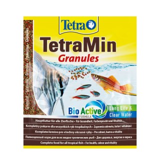 Сухий корм для акваріумних риб Tetra в гранулах «TetraMin Granules» 15 г (для всіх акваріумних риб)