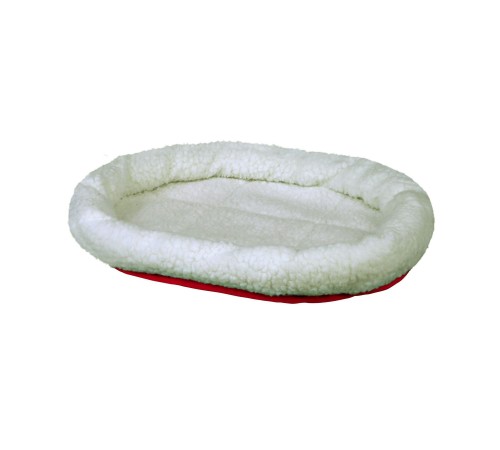 Лежак двосторонній Trixie «Cuddly Bed» 47 см / 38 см (білий/червоний)