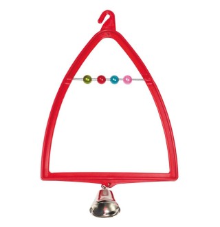 Іграшка для птахів Природа Гойдалки-арка з дзвіночком 12 x 19 см (пластик)