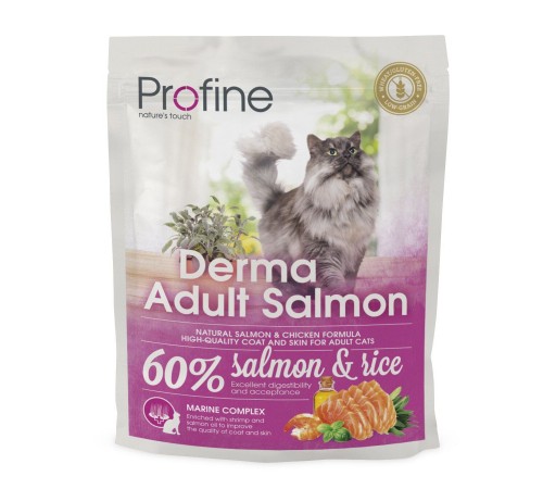 Сухий корм для котів Profine Cat Derma 300 г - лосось