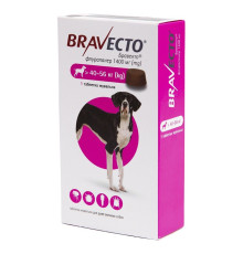 Таблетки для собак Bravecto від 40 до 56 кг, 1 шт