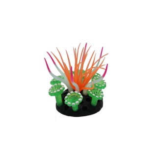 Декорація для акваріума силіконова Deming Морські анемони 7 х 7 х 9 см