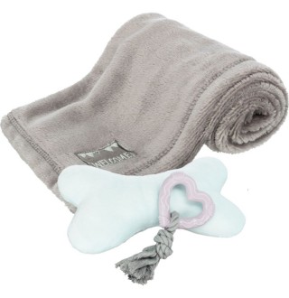 Іграшка для собак Trixie набір для цуценят плед та 2 іграшки