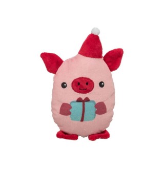 Іграшка для собак Trixie Різдвяна свинка 19 см