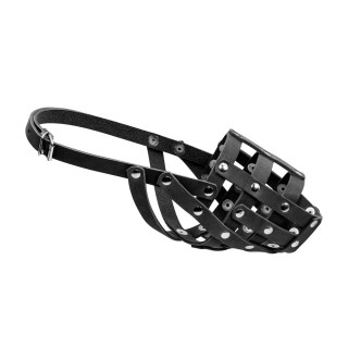 Шкіряний намордник Collar №2 для добермана, вівчарки, далматинця 26 см / 11 мм (м'який)