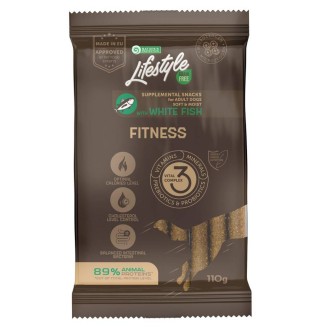 Ласощі для собак Nature's Protection Lifestyle Grain Free Fitness 110 г - біла риба