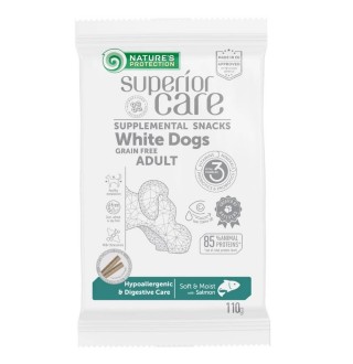 Ласощі для собак Nature's Protection Superior Care White Dogs Hypoallergenic & Digestive Care 110 г - лосось