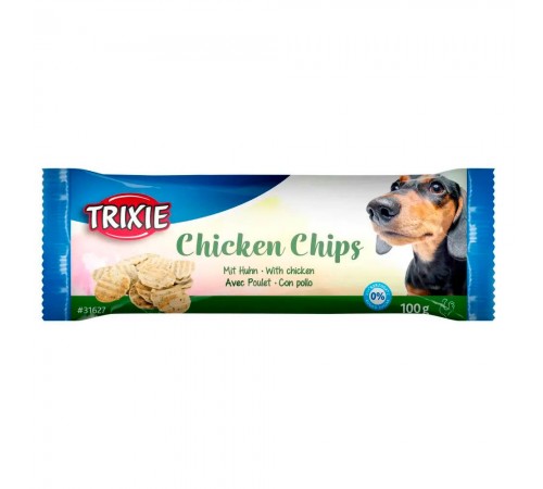 Ласощі для собак Trixie Snack Chips 4 см, 100 г (курка)