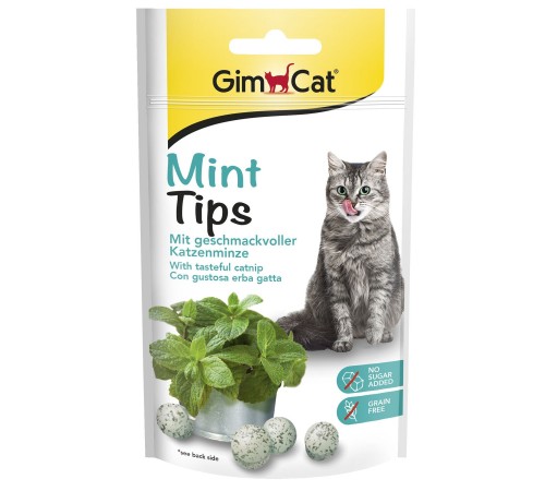 Ласощі для котів GimCat Mint Tips 40 г - м'ята
