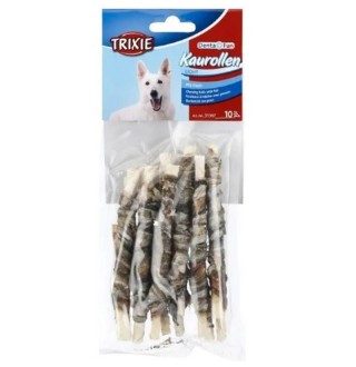 Ласощі для собак Trixie Паличка для чищення зубів Denta Fun 12 см, 75 г / 10 шт. (риба)