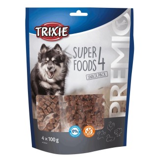 Ласощі для собак Trixie PREMIO Superfoods 4 x 100 г (курка, качка, яловичина, баранина)