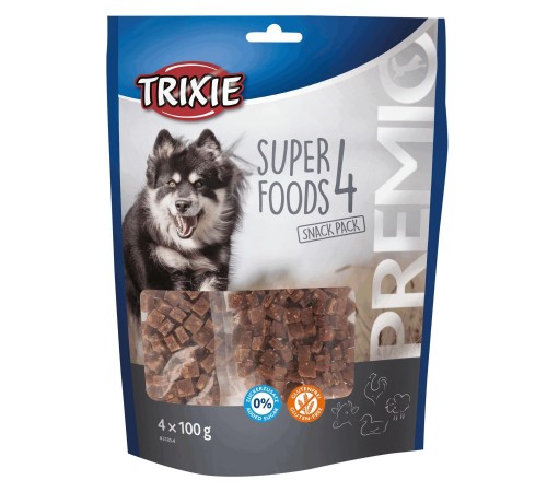 Ласощі для собак Trixie PREMIO Superfoods 4 x 100 г (курка, качка, яловичина, баранина)