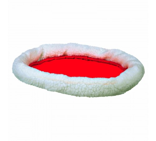 Лежак двосторонній Trixie «Cuddly Bed» 47 см / 38 см (білий/червоний)