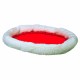 Лежак двосторонній Trixie «Cuddly Bed» 47 см / 38 см (білий/червоний)