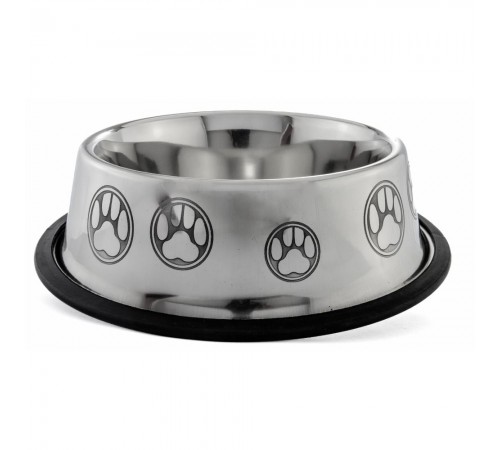 Миска металева ArjanImpex Non Tip Etched 940 мл - сріблястий